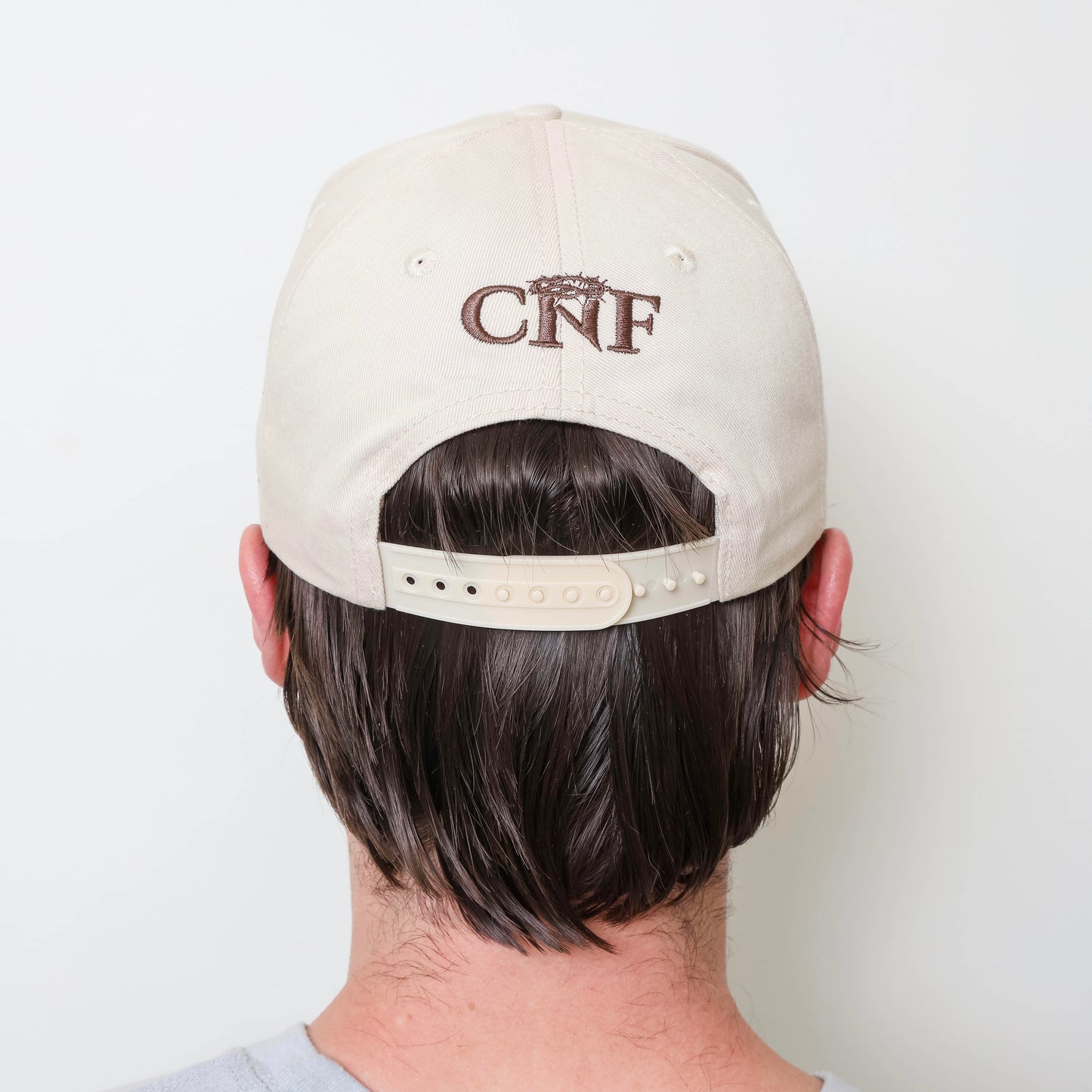 “Made to Worship HIM” Premium Snapback – Cream & Brown