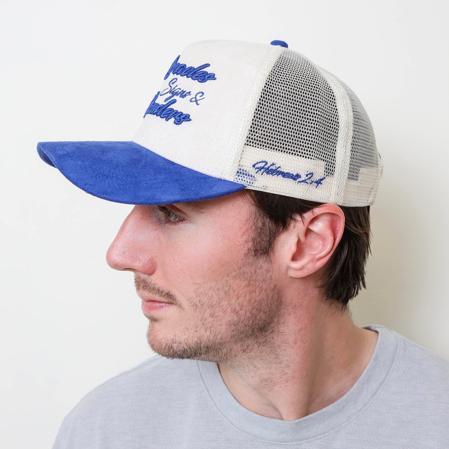 “Miracles, Signs & Wonders” Premium Snapback – Cream & Royal Blue